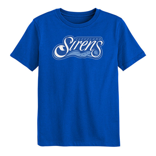 Youth Siren Blue Primary Logo Tee