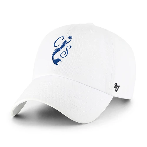 White Secondary Logo Clean Up Adjustable Hat