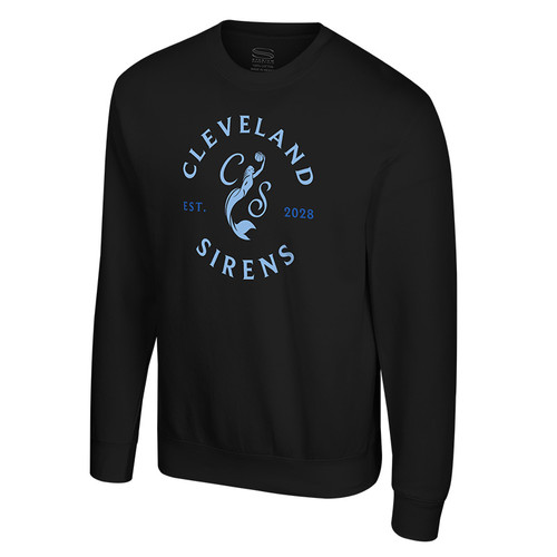 Black Secondary Logo Established Crewneck