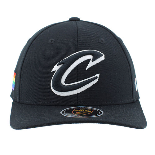 Black Script C Pride Flag Snapback