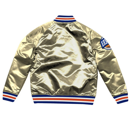 champion satin jacket gold