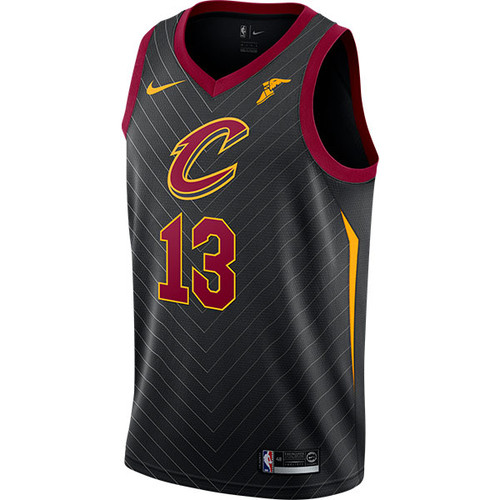 cavaliers black jersey with sleeves