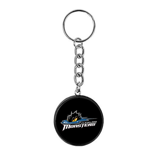 Cleveland Monsters Mini Logo Puck Keychain 