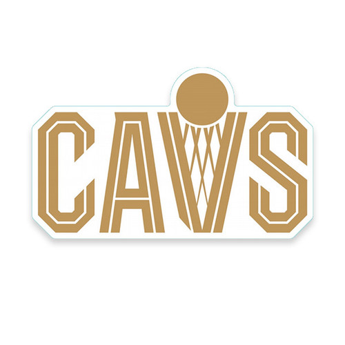 Cleveland Cavaliers Gold New CAVS Wordmark Decal