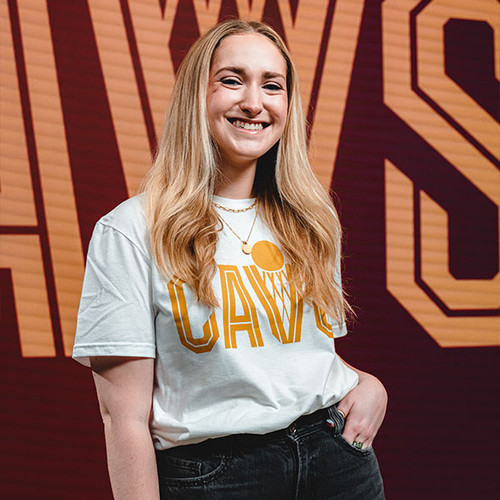 Cleveland Cavaliers White New CAVS Tee, Model View