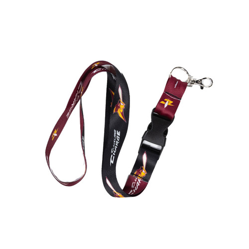 Charge Black and Wine Lanyard