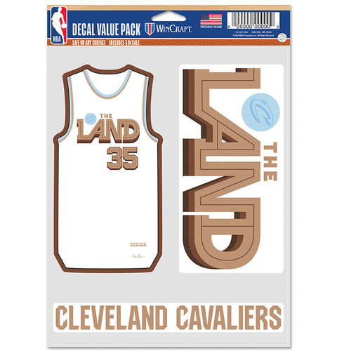 Cleveland Cavaliers City Edition 3 Pack Decals 