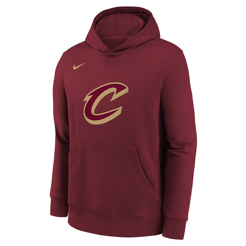 Boys Wine Script C Hoodie Front