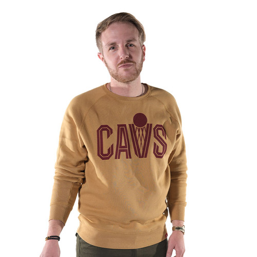 Gold CAVS Crew Sweatshirt