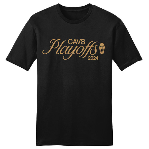 Playoffs Black Script Tee