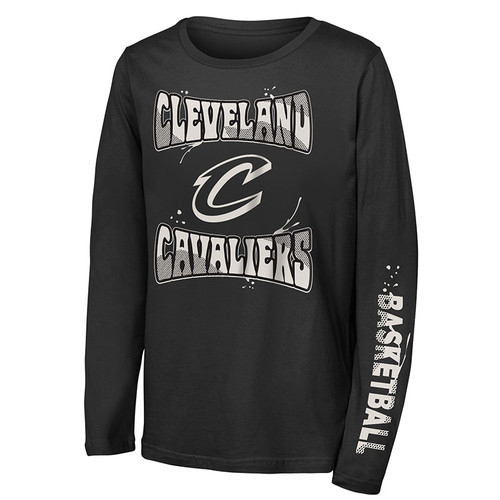 Boys Black Comic Book Long Sleeve Tee