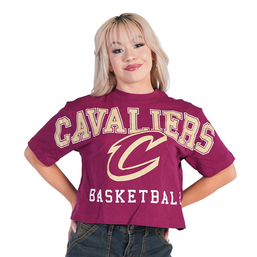 Women's Wine Script C Boxy Tee