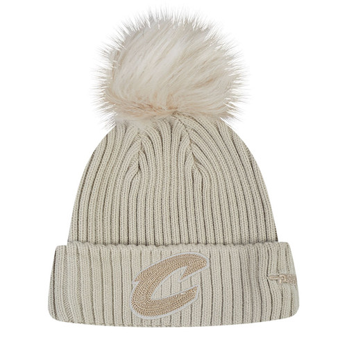 Women's Washed Sand Pom Knit