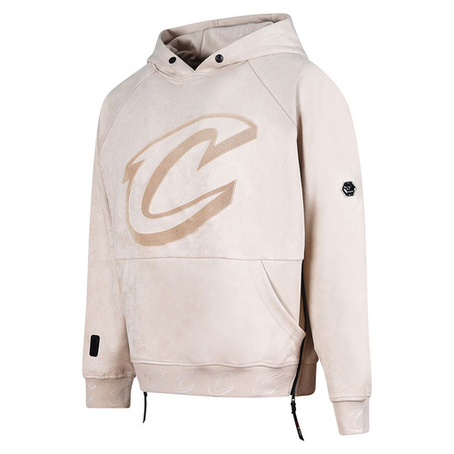 Tan Script C Suede Hoodie