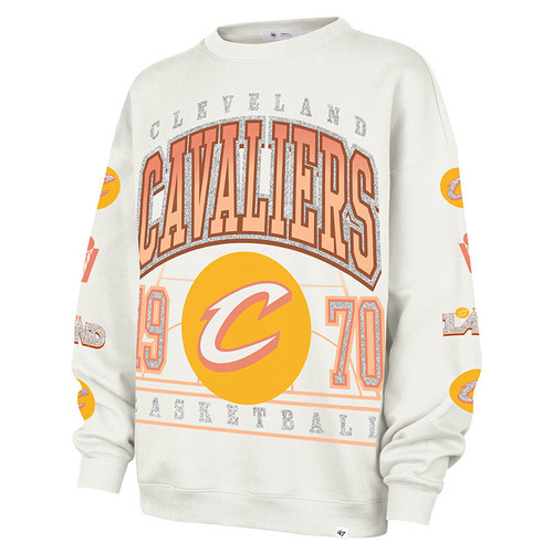 Women's Script C Glitter Oversized Crewneck