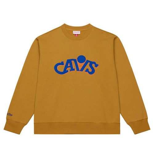 M&N Tan 80s Fleece Crewneck