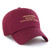 Wine and Gold Fine Print Adjustable Hat