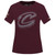 Women's Wine Rhinestone Slim Tee