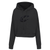 Women's Black Washed Crystalline Hoodie