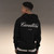 Land Collective Black Script Puff Print Hoodie