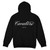 Land Collective Black Script Puff Print Hoodie