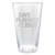Etched Playoffs Pint Glass
