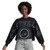 Women's Bessie Black Wordmark Stretch Crop Crewneck