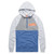 Homage 80s Gray Retro Power Zip Hoodie