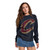 Women's Black Gemstone Script C Crewneck