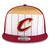 Wine and Gold Pinstripe Snapback
