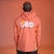 Nike Orange Script C Quarter Zip Hoodie