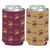 Wine and Gold Global Icon Can Cooler