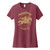 Women's Wine and Gold Global Icon Tee
