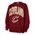 Women's Wine Script C Satin Applique Crewneck