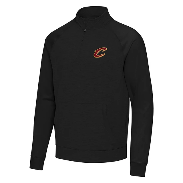 Nike Black and Gold CAVS Wordmark Quarter Zip | Center Court, the