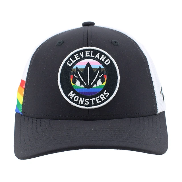 Cleveland Cavaliers Primary Icon Rainbow Flag Trucker Hat | Monsters