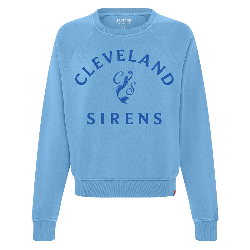 Women's Ashlyn Erie Blue Crewneck | Center Court Cleveland