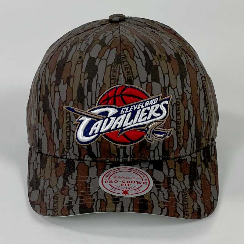M&N Camo 03 Pro Crown Snapback | Center Court, the official Cavs