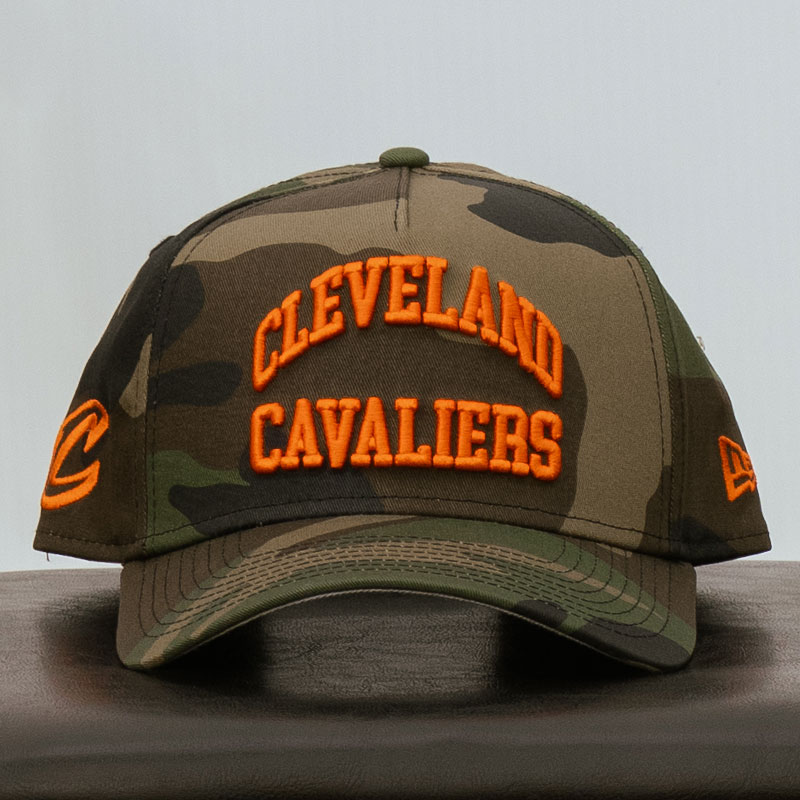 Land Collective Camo and Orange Snapback | Center Court, the