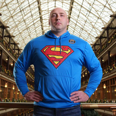 Superman Icon Hoodie | Center Ice, the official Monsters Team Shop