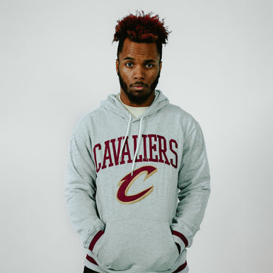 Cleveland Cavaliers Hoodie Men Small Blue Gray Pullover Hooded Sweatshirt  NBA