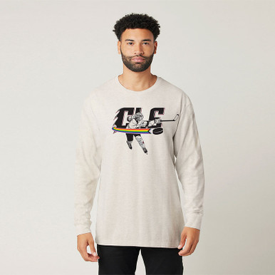 Boys Long Sleeve Hockey Graphic Tee