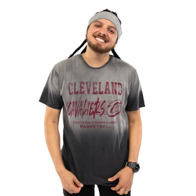 Black Faded Bingham Tee Center Court, the official Cavs Team Shop