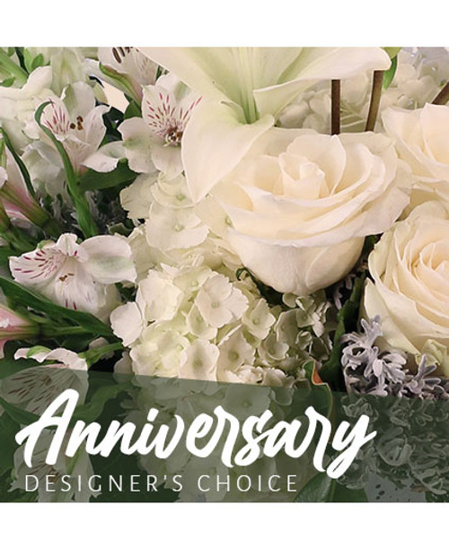 Anniversary flowers are the best flowers! Our designers are ready to help you give the sweetest gift to your special someone. Allow us to create a stunning, romantic arrangement that will have them falling for you all over again! Just add a touch of love, and you’ll be ready for another amazing anniversary.

Copyright content provided by FlowerShopNetwork.com
