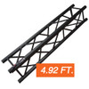 ProX XT-SQ492BLK 4.92ft 1.50m F34 Segment Black Powder Coated-2mm Wall