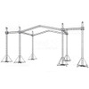 ProX XTP-GS302023-PR2-12D 12D PR2 Stage Roofing System with 7 Ft Speaker Wings and 6 Chain Hoists | 30 Ft W x 20 Ft L x 23 Ft H