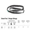 ProX XT-SLINGR06 6ft SpanSet slings truss rigging SteelTex™ Round Stage with aircraft steel cable inside