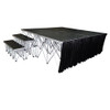 ProX XSF-Skirt32 StageX™ 32 Inch Black Portable Stage Stage Skirt