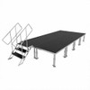 ProX 8x16 Portable Stage With 4x4 Non-Slip Stage Deck Panels