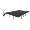ProX XSU-PKG16X24-4X4ST3 16' x 24' Portable Stage Package